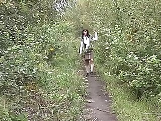 Public Fucking - Hot Girl with two strangers outdoor HD